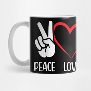 Peace Love Tennis Cute Design for men Women Teen Little Girl Mug